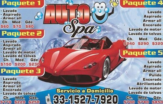 spa del automovil lavado de autos
